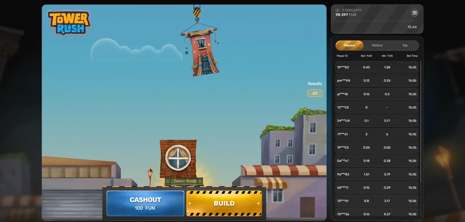 Play Tower Rush casino game at top MY online casinos 2026